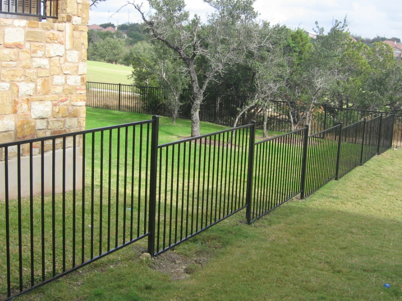 metal rail fence