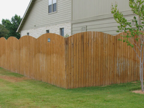 arched-top fence