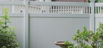 juniper haven series vinyl fence in white