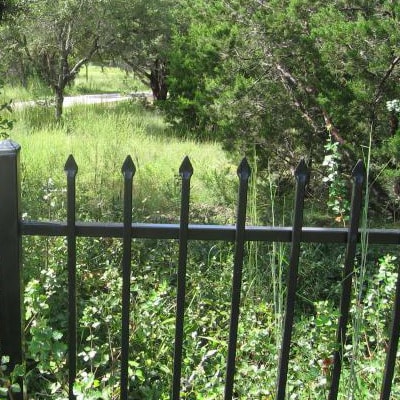 galvanized iron fence