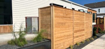 custom horizontal wood fence