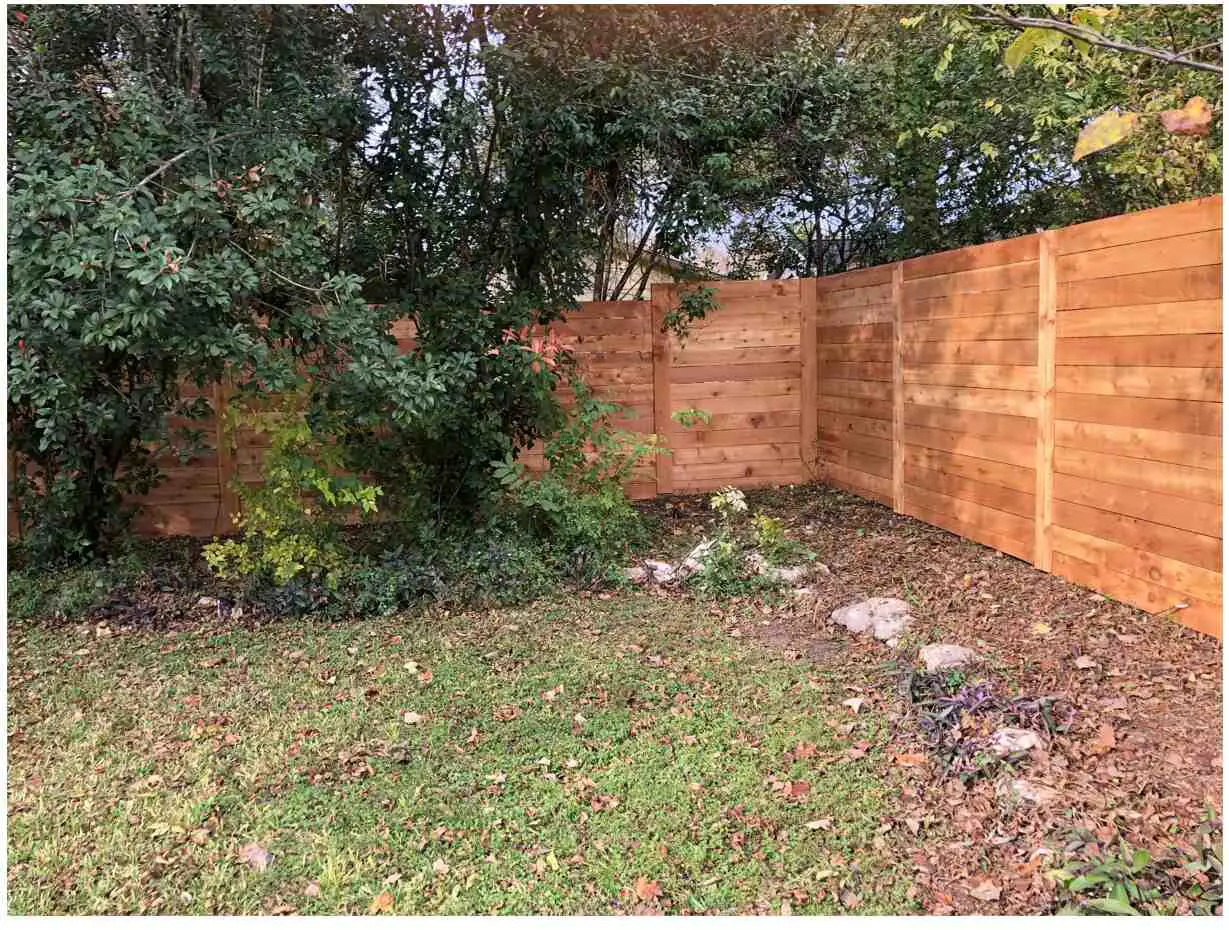 Six foot horizontal fence